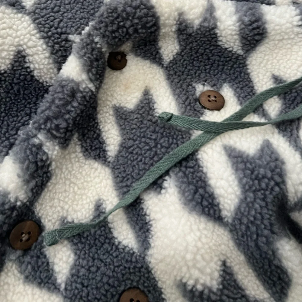 Citrine houndstooth hooded